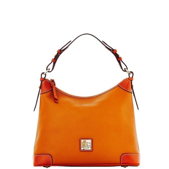 Dooney & Bourke NWT Pebble Leather Hobo - Camel - Picture 1 of 4